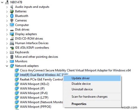 Khắc phục sự cố Dịch vụ Autoconfig không dây wlansvc không chạy trong Windows 10 