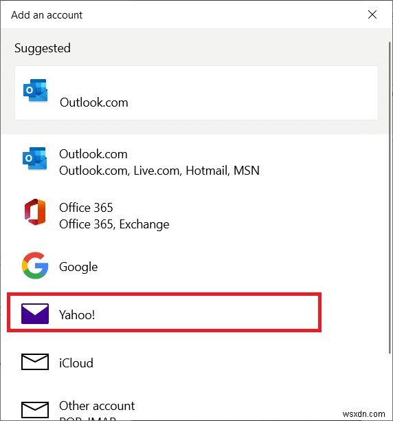 Sửa lỗi Yahoo Mail 0x8019019a 