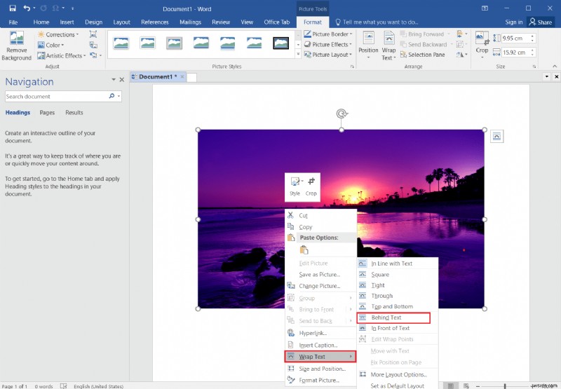 Cách đặt Ảnh nền cho Microsoft Word