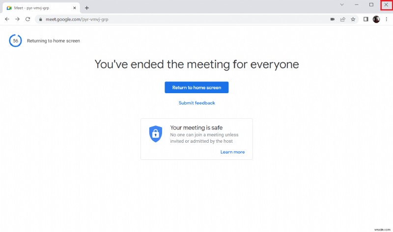 Sửa tiện ích mở rộng chế độ xem lưới của Google Meet