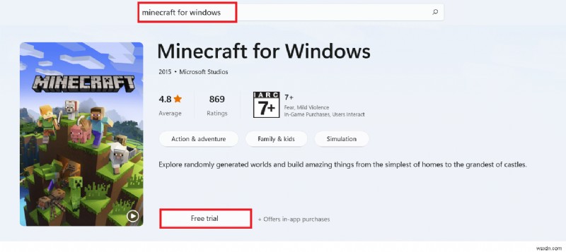 Cách tải phiên bản Minecraft Windows 10 miễn phí 