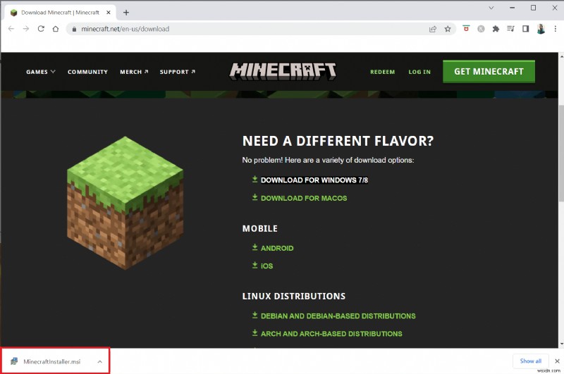 Sửa lỗi Minecraft Launcher hiện không có trong tài khoản của bạn 