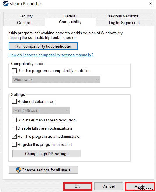 Sửa lỗi Steam thiếu đặc quyền tệp trong Windows 10 