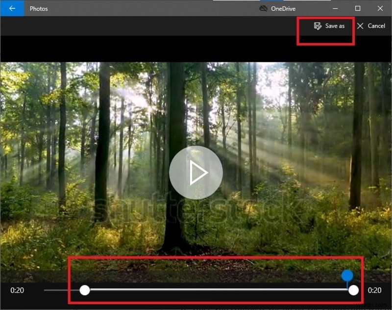 Cách cắt video trong Windows 10 