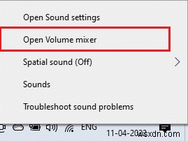 Fix No Sound in Games trên Windows 10