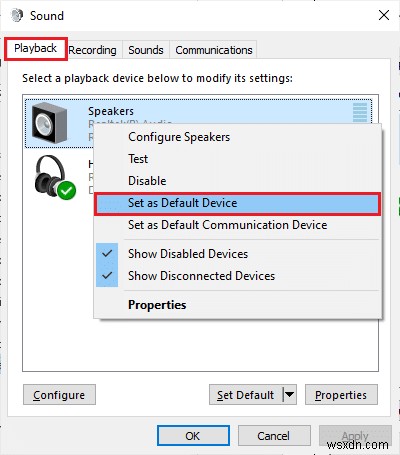 Fix No Sound in Games trên Windows 10