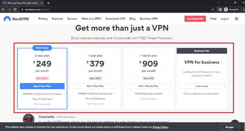 Cách nhận tài khoản NordVPN miễn phí 