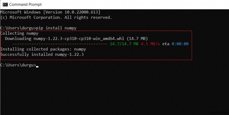 Cách cài đặt NumPy trên Windows 10 