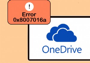 Sửa lỗi OneDrive 0x8007016a trong Windows 10 