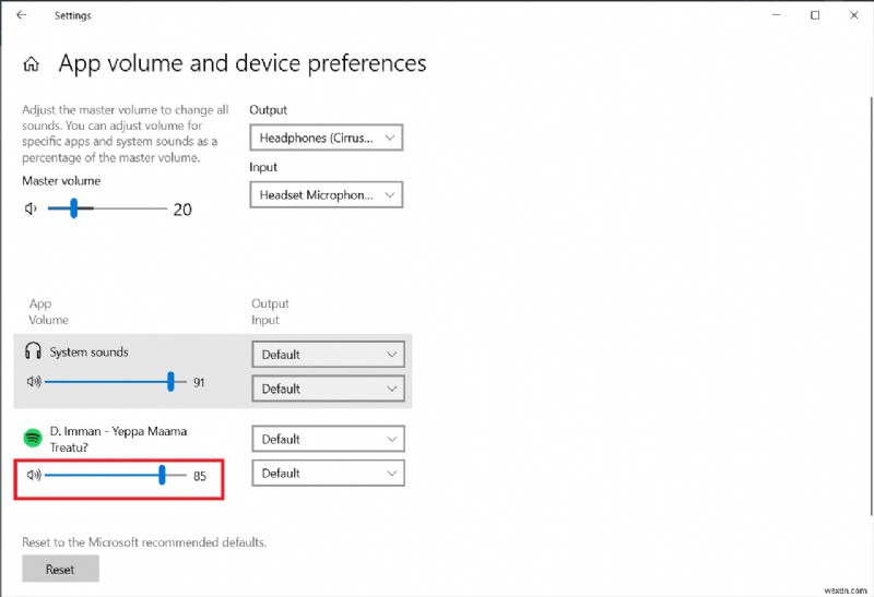 Cách tắt tiếng ứng dụng trên Windows 10 