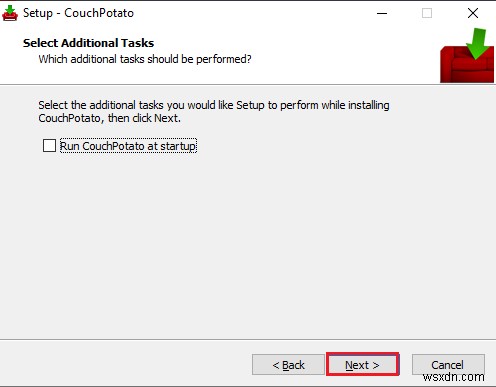 Cách thiết lập CouchPotato trên Windows 10 