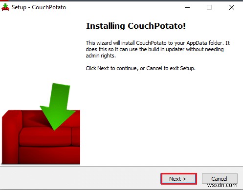 Cách thiết lập CouchPotato trên Windows 10 