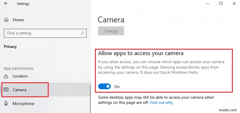 Khắc phục tất cả các máy ảnh được đặt trước Lỗi 0xA00f4288 trong Windows 10 