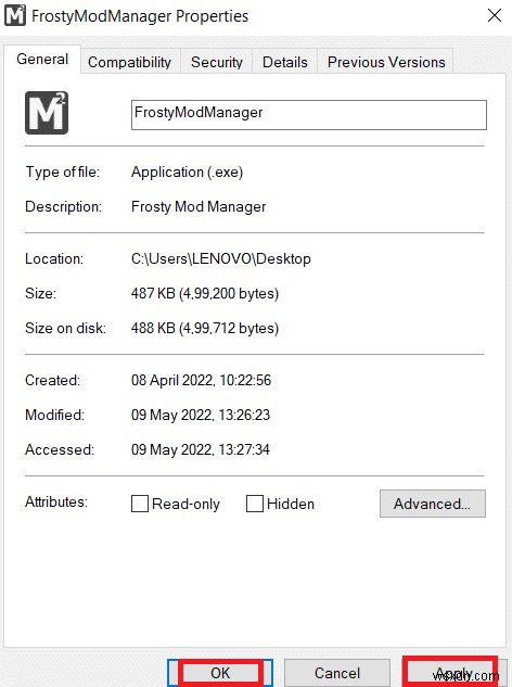 Sửa lỗi Frosty Mod Manager không khởi chạy trò chơi trong Windows 10 