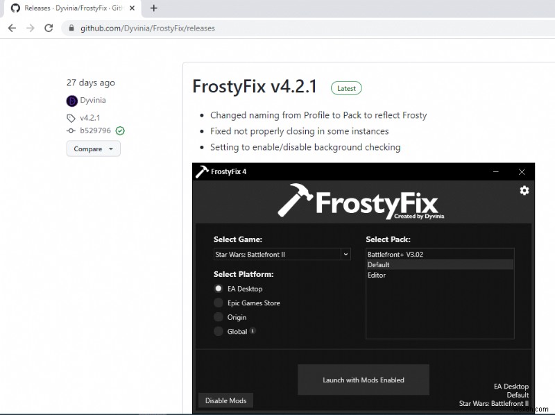 Sửa lỗi Frosty Mod Manager không khởi chạy trò chơi trong Windows 10 