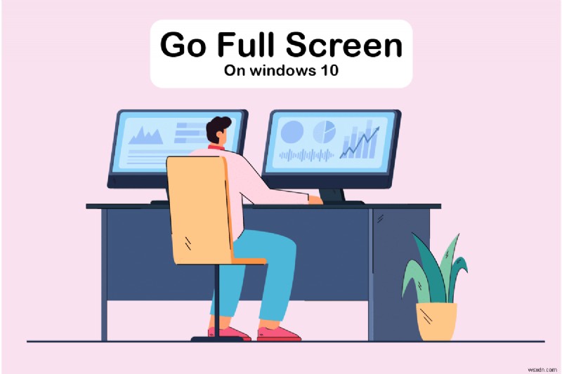 Cách truy cập toàn màn hình trên Windows 10 