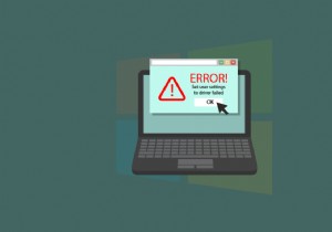 Sửa lỗi Đặt cài đặt người dùng thành trình điều khiển không thành công trong Windows 10 
