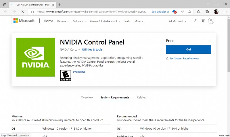 Sửa lỗi bảng điều khiển NVIDIA bị thiếu trong Windows 10 