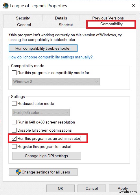 Sửa lỗi không xác định Liên minh huyền thoại trong Windows 10 