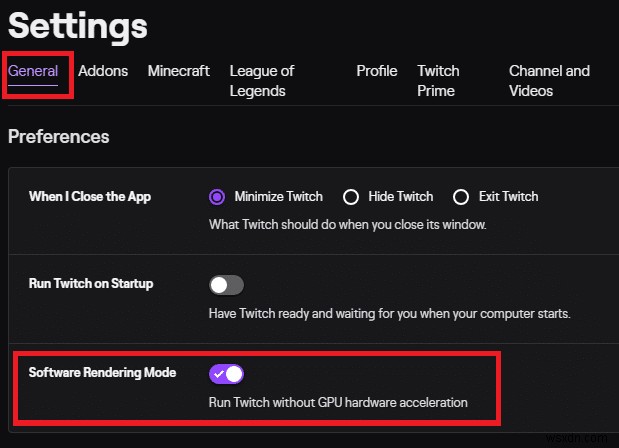 Sửa lỗi Twitch Mods không tải trong Windows 10 