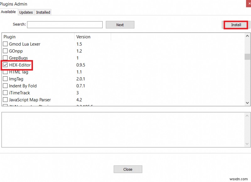 Cách cài đặt Hex Editor Notepad ++ trong Windows 10 