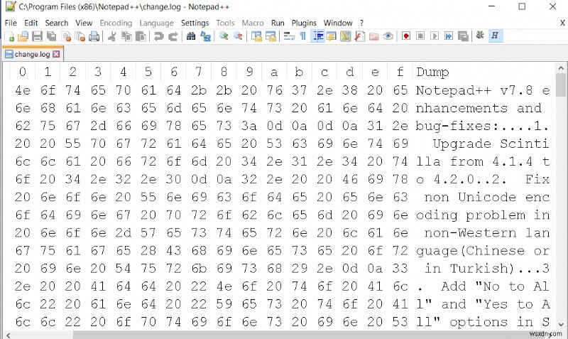 Cách cài đặt Hex Editor Notepad ++ trong Windows 10 