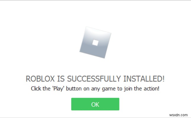 Khắc phục sự cố Roblox không cài đặt được trong Windows 10