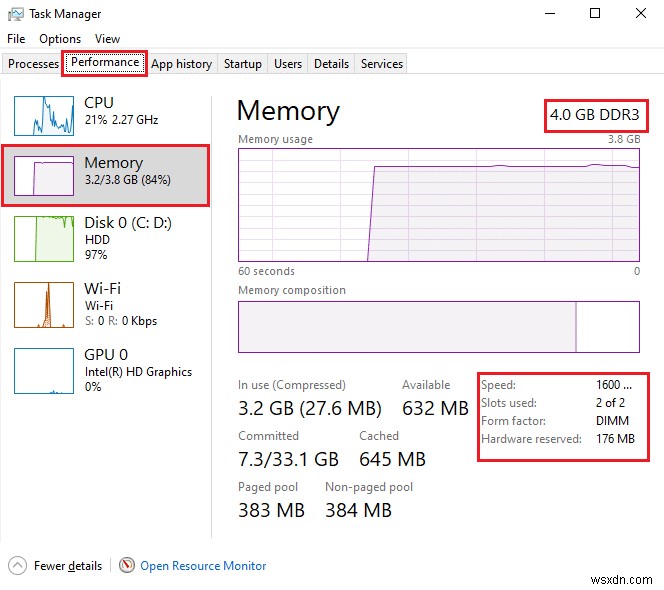 Cách kiểm tra tần suất RAM trên Windows 10 