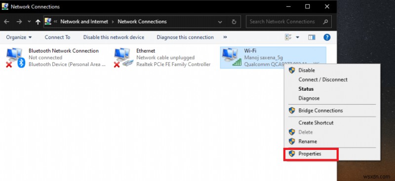 Khắc phục sự cố Truy cập Internet Riêng tư Không Kết nối được trong Windows 10 