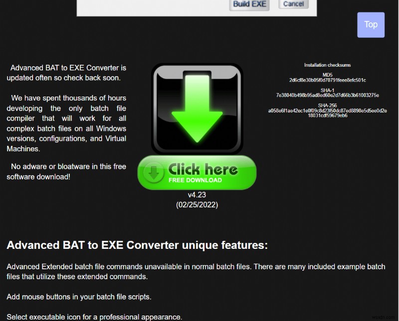 Cách chuyển đổi BAT sang EXE trong Windows 10 