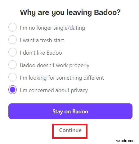Cách xóa tài khoản Badoo 