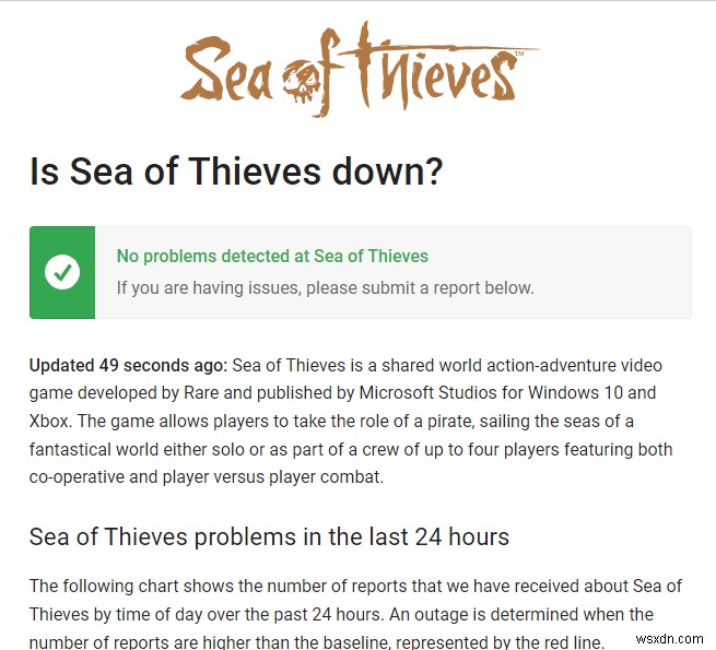 Dịch vụ Fix Sea of ​​Thieves tạm thời không khả dụng với Lavenderbeard