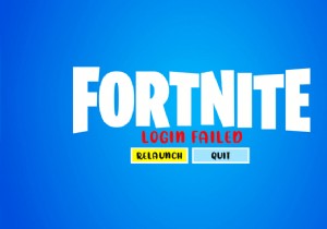 Sửa lỗi đăng nhập không thành công Tài khoản của bạn không thể chơi trên nền tảng này Fortnite 