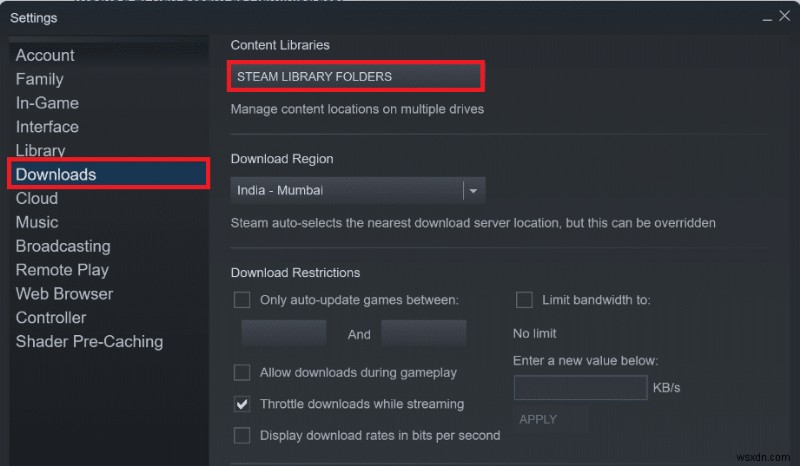 Sửa lỗi Steam Game được gỡ cài đặt ngẫu nhiên trên Windows 10 