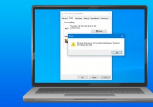 Khắc phục Không thể thực hiện kiểm tra đĩa vì Windows không thể truy cập đĩa 