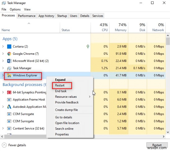Sửa lỗi giao diện tối của File Explorer không hoạt động trên Windows 10