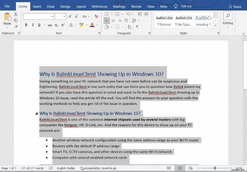 Cách sao chép một trang trong Microsoft Word 