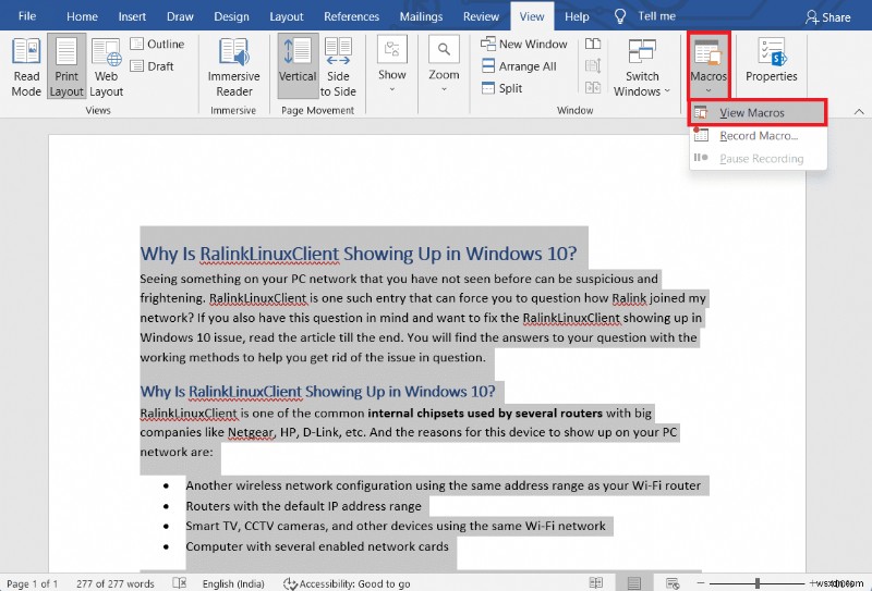 Cách sao chép một trang trong Microsoft Word 