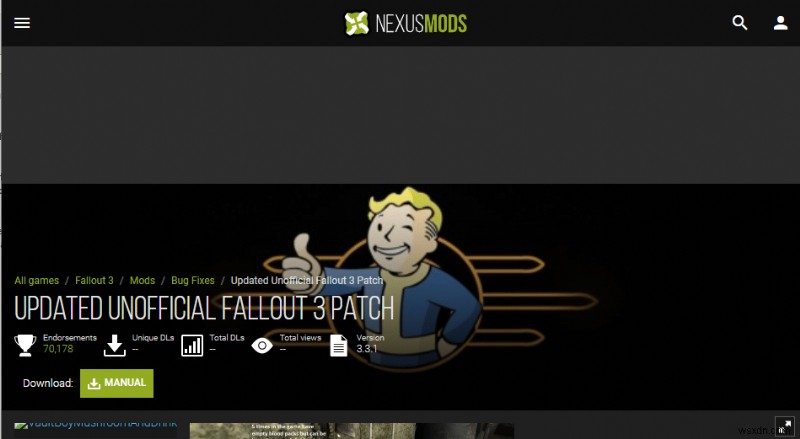 Hướng dẫn Crash Ultimate Fallout 3 trên Windows 10 
