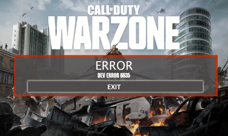 Khắc phục lỗi Call of Duty Warzone Dev 6635 trong Windows 10 