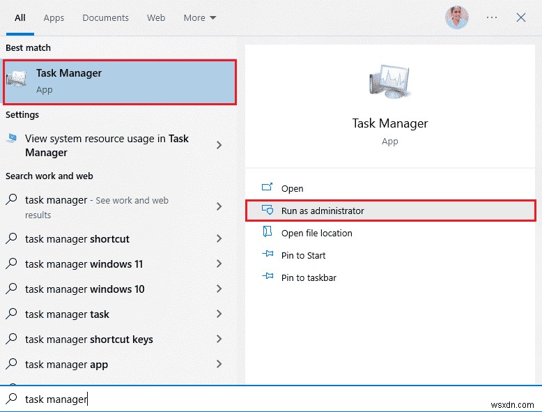 Cách chạy Trình quản lý Tác vụ với tư cách Quản trị viên trong Windows 10 
