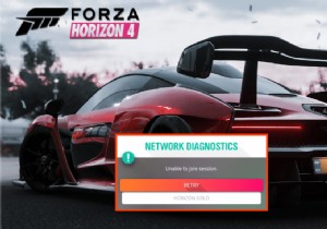 Sửa Forza Horizon 4 không thể tham gia phiên trên Xbox One hoặc PC 