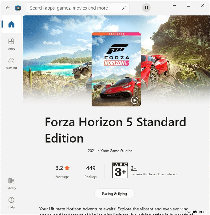 Khắc phục sự cố Forza Horizon 5 trong Windows 10 
