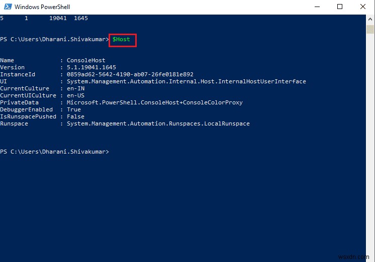 Cách kiểm tra phiên bản PowerShell trong Windows 10 