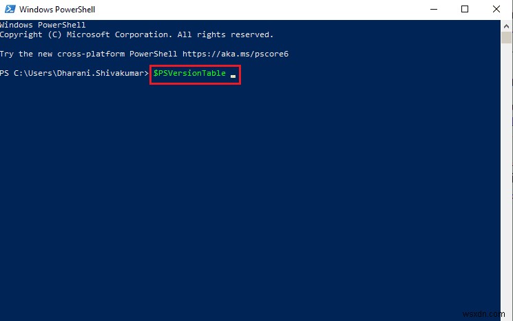 Cách kiểm tra phiên bản PowerShell trong Windows 10 