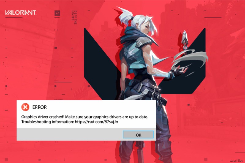Sửa lỗi trình điều khiển đồ họa Valorant bị lỗi trong Windows 10 