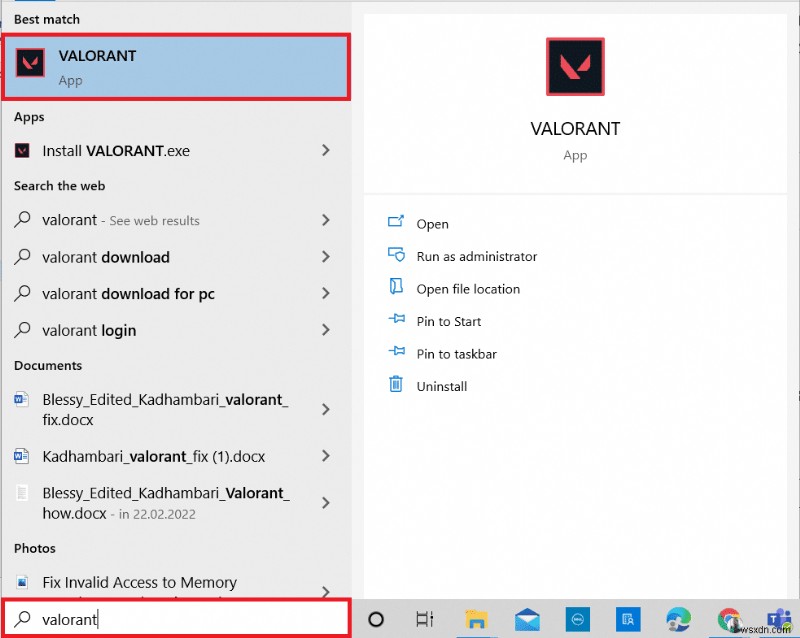 Sửa lỗi trình điều khiển đồ họa Valorant bị lỗi trong Windows 10 
