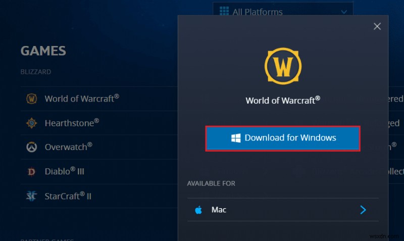 Sửa lỗi World of Warcraft 51900101 trong Windows 10 