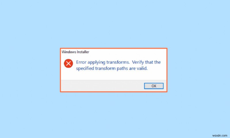 Sửa lỗi khi áp dụng chuyển đổi trong Windows 10 