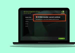 Sửa lỗi Trình cài đặt NVIDIA Không thể Tiếp tục Trình điều khiển Đồ họa này Không thể Tìm thấy Lỗi Phần cứng Đồ họa Tương thích 